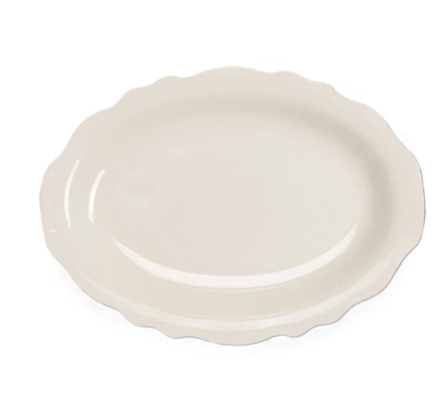 Terrace Scalloped 9 7/8" Oval Medium Platter.