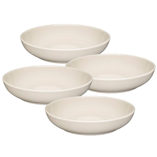 Set of 4 Vale Shallow Bowls Natural - USA Dinnerware Direct, Set of 4 proudly made in the USA by the Fiesta Tableware Company