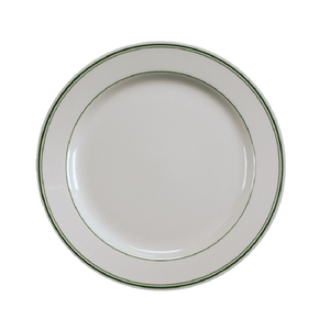 Green Band Dinner Plate - USA Dinnerware Direct, Plate proudly made in the USA by the Fiesta Tableware Company