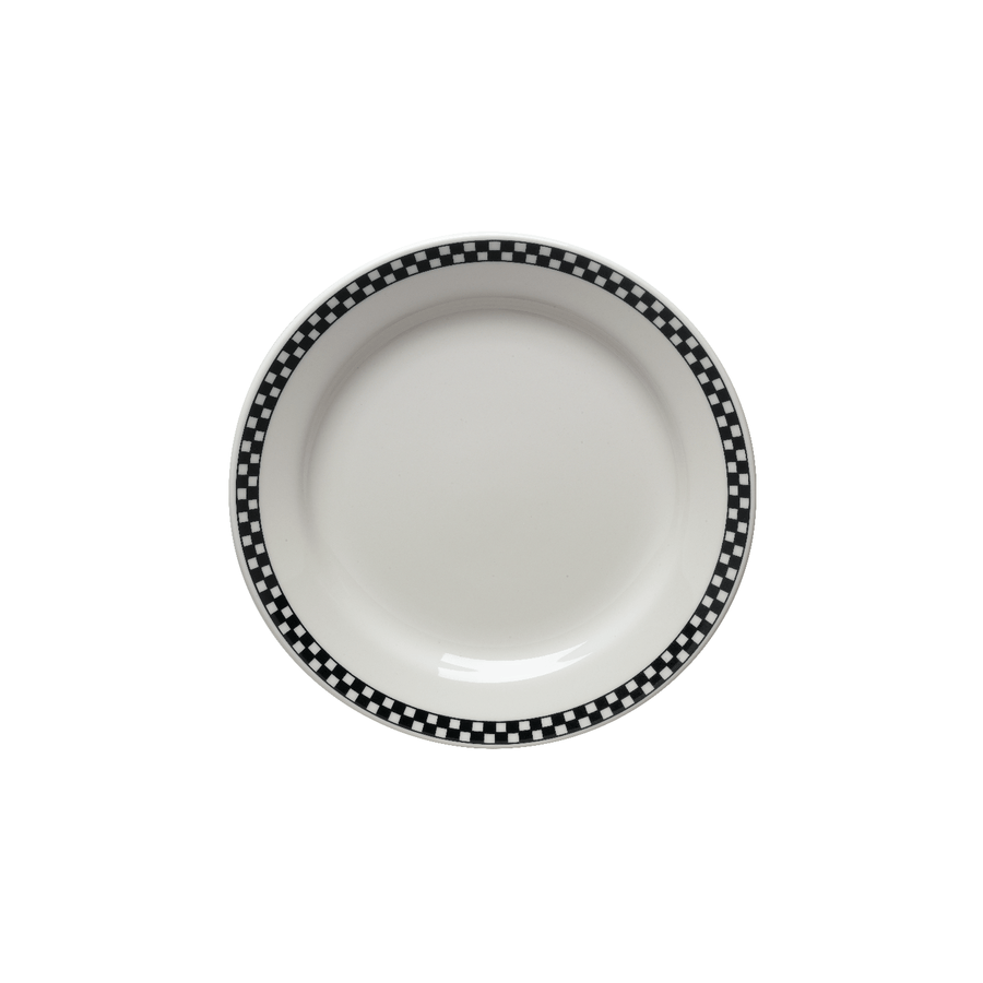 Checkers Salad Plate - USA Dinnerware Direct, Plate proudly made in the USA by the Fiesta Tableware Company