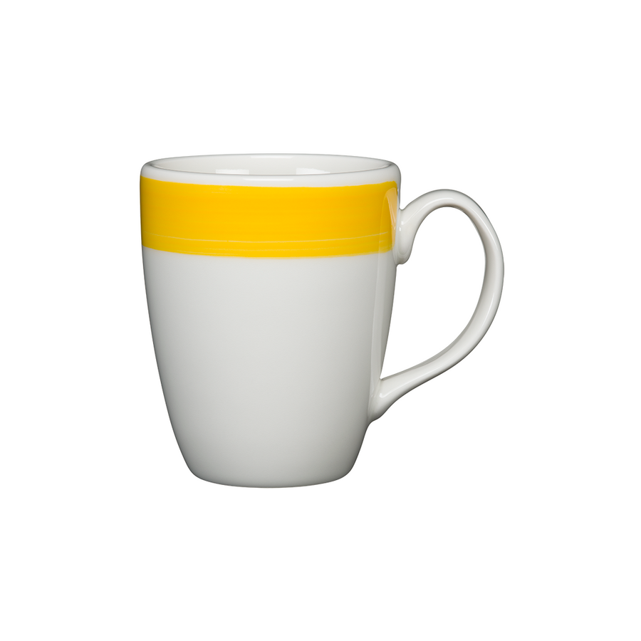 Ceramic Coffee Mug 14 Oz in Mustard Colour