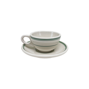 Green Band Cup & Saucer