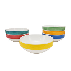 6 Piece Brush Tones 24 oz Bowls - USA Dinnerware Direct, Set proudly made in the USA by the Fiesta Tableware Company
